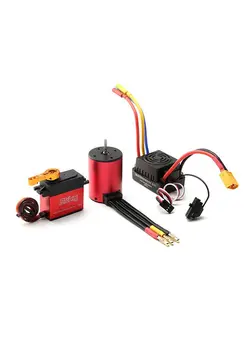 وسایل نقلیه RC و قطعات سایر S3650 2300Kv Brushless Motor 60A Brushless Esc Xt60 Plug 25Kg Servo Replacement For 1/8/1/10 Tamiya Car 