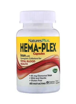 ویتامین و ساپلیمنت مکمل‌های گوارشی Hema-Plex Dietary Supplement - 60 Capsules