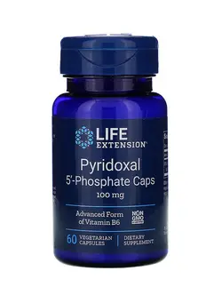 ویتامین و ساپلیمنت مکمل‌های گوارشی Pyridoxal 5'-Phosphate Caps 100 mg - 60 Vegetarian Capsules