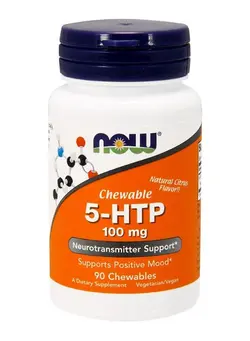 ویتامین و ساپلیمنت مکمل‌های گوارشی 5-HTP Natural Citrus Flavour Dietary Supplement 90 Chewables