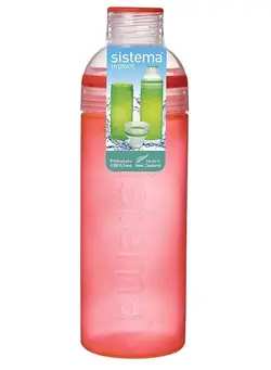 لوازم سرو و نگهداری نوشیدنی‌ها بطری و ظروف نگهداری مایعات Sistema 580ml Trio Bottle Orange 