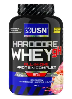مکمل‌های ورزشی پروتئین hardcore whey GH protein Complex 2kg Strawberry Smoothie