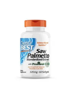 ویتامین و ساپلیمنت دمنوش و مکمل‌های گیاهی Best Saw Palmetto Extract 320 Mg Softgel Capsules 60Count