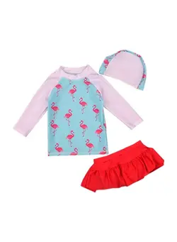 شنا مایو 3-Piece Flamingo Printed Swimwear Set 2-3Y 