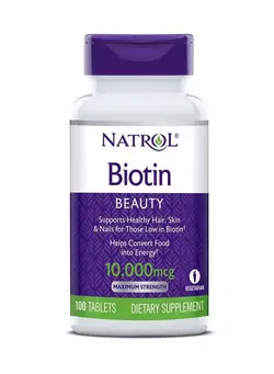 ویتامین و ساپلیمنت مکمل‌های گوارشی 100 Tablets For Biotin Maximum Strength Strawberry Flavor Fast Dissolve
