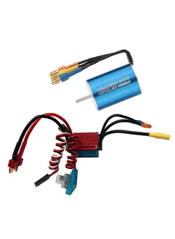 وسایل نقلیه RC و قطعات سایر 2435 4800KV 4P Sensorless Brushless Motor with 25A Brushless ESC（Electric Speed Controller）for 1/16 1/18 RC Car Truck