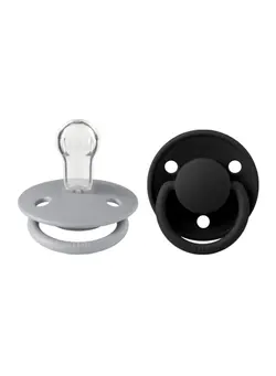 تغذیه و نگهداری کودک پستانک Pack of 2 De Lux Silicone Onesize Cloud and Black 