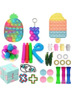 گجت، فیجت و سرگرمی پاپ ایت Push Pop Bubble Sensory Fidget Toys Set 