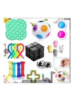 گجت، فیجت و سرگرمی پاپ ایت Push Pop Bubble Sensory Fidget Toys Set 