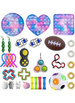 گجت، فیجت و سرگرمی پاپ ایت Push Pop Bubble Sensory Fidget Toys Set 