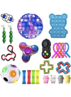 گجت، فیجت و سرگرمی پاپ ایت Push Pop Bubble Sensory Fidget Toys Set 