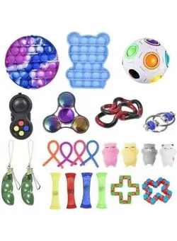 گجت، فیجت و سرگرمی پاپ ایت Push Pop Bubble Sensory Fidget Toys Set 