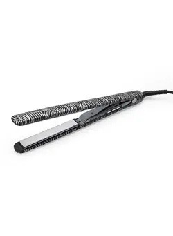 اتو مو صاف کننده C3 Hair Straightener Flat Iron Professional for Hair Titanium Plates Control Temperature Women (Zebra Silver Soft Touch) 
