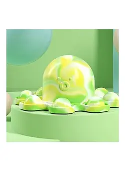 گجت، فیجت و سرگرمی اسپینر Silicone Double-Sided Flip Octopus Stress Relief Fidget Toy 