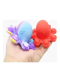 گجت، فیجت و سرگرمی اسپینر Silicone Double-Sided Flip Octopus Stress Relief Fidget Toy 