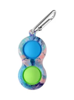 گجت، فیجت و سرگرمی پاپ ایت Fidget Simple Dimple Toy Keychain 