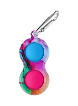 گجت، فیجت و سرگرمی پاپ ایت Fidget Simple Dimple Toy Keychain 