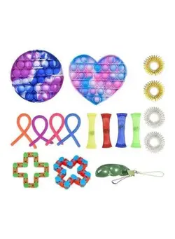 گجت، فیجت و سرگرمی پاپ ایت Push Bubble Sensory Fidget Toy Set 