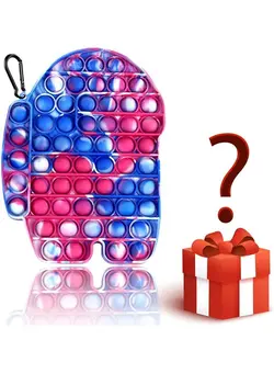 گجت، فیجت و سرگرمی پاپ ایت Pop It Bubble Sensory Fidget Toy With Gift Box 