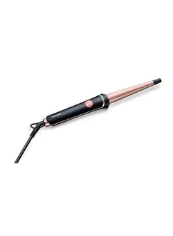 اتو مو فر کننده 37 Watts Professional Curling Tongs 1325 Mm With Conical Heating Element For Styling Soft Shiny Salonlike Curls Ceramic Keratin Coating 3 Years Warranty Black 