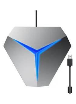 میکروفون سایر Desktop USB Conference Microphone 360° Omnidirectional Computer PC Mic with Mute Function Plug and Play OS5742GY Grey 