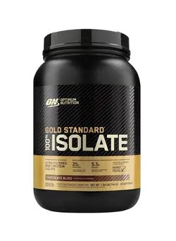 مکمل‌های ورزشی افزایش انرژی Gold Standard 100% Isolate, 25 Grams of Protein, Hydrolyzed And Ultra-Filtered Whey Protein Isolate - Chocolate Bliss, 1.64 Lbs , 24 Servings (744 G)