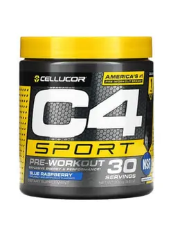 مکمل‌های ورزشی افزایش انرژی Cellucor C4 Sport Pre-Workout Blue Raspberry 9.5 oz (270 g)