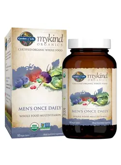 ویتامین و ساپلیمنت مکمل‌های گوارشی Multivitamin For Men Mykind Organic Men Once Daily Whole Food Vitamin Supplement Tablets Vegan 60 Count