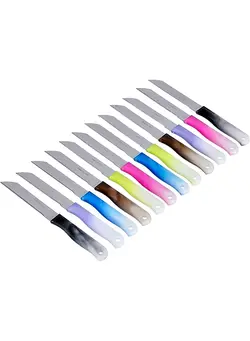 قاشق و چنگال ست قاشق و چنگال DC1838 12Pcs Steak Knife Set - Stainless Steel Fruit Razor Sharp Blades | Ultra Cooking Knives, Perfect for Carving & Chopping Best Kitchen Gift Lovers Chefs 