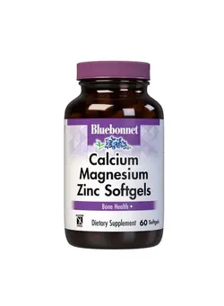 ویتامین و ساپلیمنت دمنوش و مکمل‌های گیاهی Nutrition Calcium Magnesium Zinc Plus Vitamin D3 1000 Mg Of Calcium 500 Mg Of Magnesium And 15 Mg Of Zinc 400 Iu Vitamin D3 For Strong Healthy Bones* Glutenfree Dairyfee 60 Softgel