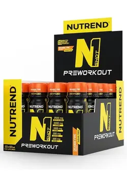 مکمل‌های ورزشی قبل از تمرین N1 Shot Pre Workout Sugar Free 20 Pcs x 60 Ml, Orange Fire