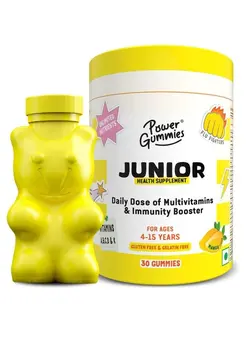 ویتامین و ساپلیمنت مکمل‌های گوارشی Power Gummies Junior Multivitamin & Immunity Booster for Kids 30 Gummies