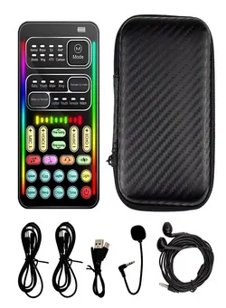 تجهیزات صوتی  قابل حمل اسپیکر Portable Voice Changer, Handheld Microphone Voice Changer with Sound Multifunctional Effects Machine Voice Disguiser Mini Voice Changer Device for Mobile Phone PC Laptops PS4 Xbox One Games 
