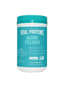 ویتامین و ساپلیمنت دمنوش و مکمل‌های گیاهی Marine Collagen Peptides Powder Supplement For Skin Hair Nail Joint Hydrolyzed Collagen 12G Per Serving 7.8 Oz Canister