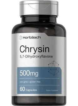 ویتامین و ساپلیمنت دمنوش و مکمل‌های گیاهی Chrysin 500Mg ; 60 Capsules ; Passion Flower Extract ; Non Gmo Gluten Free Supplement ; By Horbaach