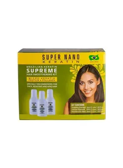 مراقبت پوست سر صاف‌کننده مو Supreme Hair Brazilian Keratin Kit 3x50ml 