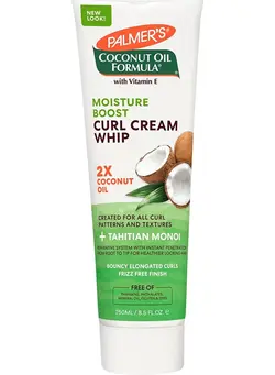 مراقبت پوست سر صاف‌کننده مو Palmer's Coconut Oil Formula Moisture Boost Curl Whip Cream, 8.5 oz. 