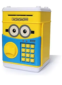 اسباب‌بازی‌های مشاغل و اماکن ست‌های قلک Large Capacity Creative Design Minion Bank Mini Atm Animation Safe Box 