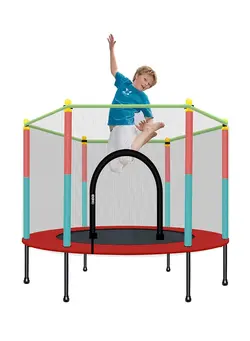 بازی‌های فضای باز و تجهیزات پارک ترامپولین Trampoline Kids Adult Bouncer Baby Children Jumper Bouncers With Guardrail Fitness Thick Spring Anti Skid Shock 