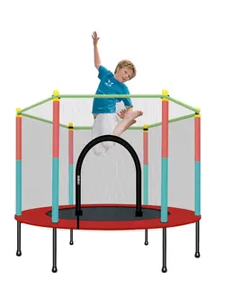 بازی‌های فضای باز و تجهیزات پارک ترامپولین Indoor Trampoline, Kids Adult Bouncer, Baby Jumper, Children Bouncers With Guardrail Fitness, Thick Spring, Anti-Skid Shock Absorption 