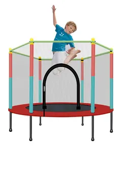 بازی‌های فضای باز و تجهیزات پارک ترامپولین Indoor Trampoline with Protection Net Adult Children Jumping Bed Enclosure Outdoor Trampolines Workout Fitness Equipment 