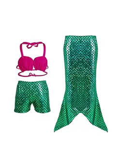 شنا مایو 3-Piece Mermaid Swimsuit Set 