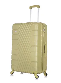 چمدان و ساک مسافرتی چمدان تک Hard Case Large Luggage Trolley For Unisex ABS Lightweight Travel Bag with 4 Spinner Wheels KH1095 Tea Green 