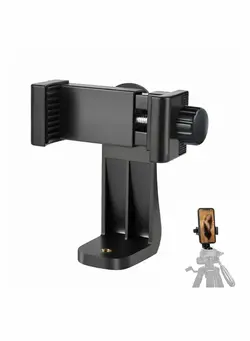 لوازم جانبی فیلم‌برداری و عکاسی سایر Phone Tripod Mount Adapter, Universal Cell Holder, Fits Any Smartphone, 1/4