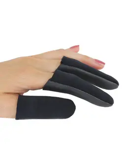 اتو مو فر کننده Heat Shield Professional High Heat Resistant Finger Protection Guards For Curling And Flat Irons Wands Blow Dryers 3Pc (Thumb & 2 Fingers) (S/M Thumb 3/4