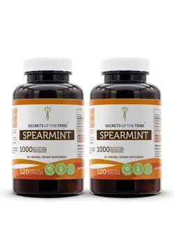 ویتامین و ساپلیمنت دمنوش و مکمل‌های گیاهی Spearmint Capsules 1000 Mg Spearmint (Mentha Spicata) Dried Leaf Women