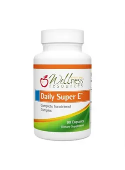 ویتامین و ساپلیمنت دمنوش و مکمل‌های گیاهی Daily Super E - Superior Full Spectrum Tocotrienols - High in Gamma, Delta, and Alpha (90 Capsules)