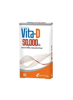 ویتامین و ساپلیمنت مکمل‌های گوارشی Vita D 50000 IU Tablets 15's