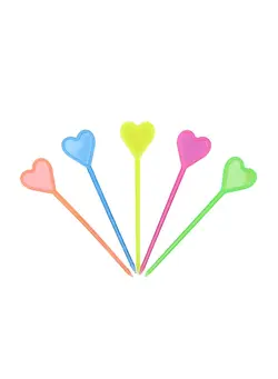 قاشق و چنگال چنگال و ست چنگال 50-Piece Disposable Plastic Fruit Fork Multicolour 44x34x0.5centimeter 