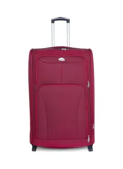 چمدان و ساک مسافرتی چمدان تک 2-Wheels Softside Small Check-In Luggage Trolley 24 Inch Burgundy 